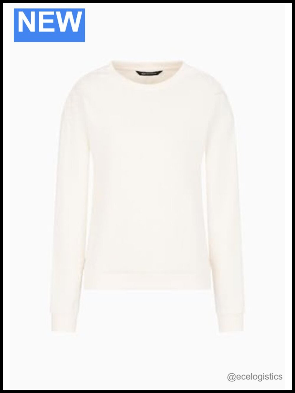 Armani Exchange Cotton French Terry Sweatshirt All Over Logo